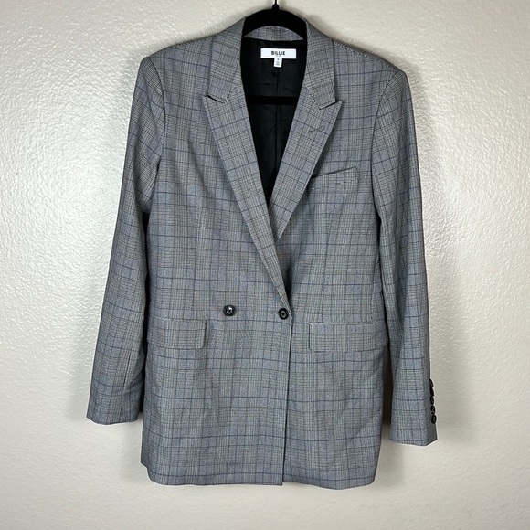 Billie The Label Plaid Diana Blazer - Picture 2 of 9